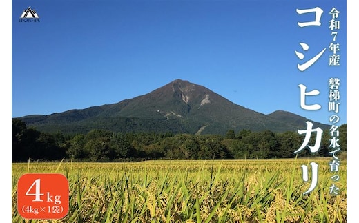 【令和7年産米】コシヒカリ4kg 磐梯町の名水で育ったコシヒカリ スピード発送 精米