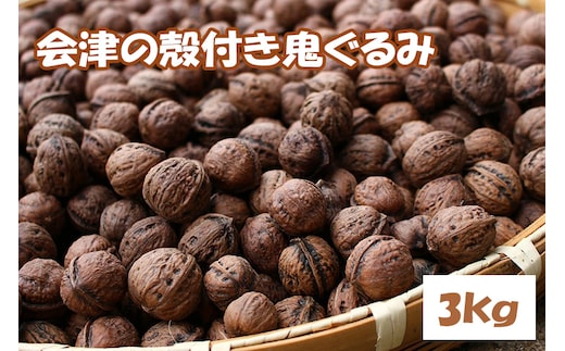 殻つき 会津の鬼ぐるみ３kg