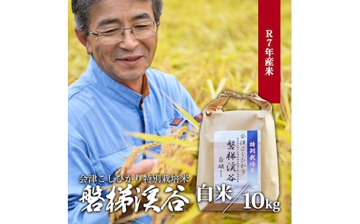 Aランク会津コシヒカリ特別栽培米「磐梯渓谷」 （減農薬栽培）令和７年産 10kg 新米