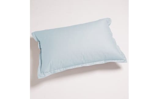 吸湿放湿性に優れたスタンダードな羽根枕(ブルー)【07461-0091】
