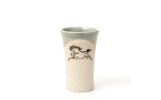 大堀相馬焼 松永窯 小タンブラー(グリーン)【07461-0103-2】