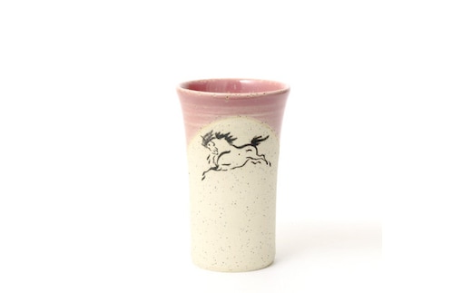 大堀相馬焼 松永窯 小タンブラー(ピンク)【07461-0103-3】