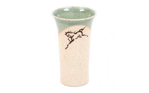 大堀相馬焼 松永窯 大タンブラー(グリーン)【07461-0105-1】