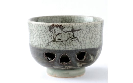 大堀相馬焼 松永窯 二重煎茶碗(大)【07461-0116】