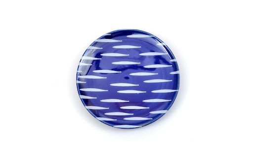 大堀相馬焼 ふくしま焼き物旅マップ 豆皿＜こうなご-浪江町＞【07461-0158】