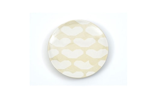 大堀相馬焼 ふくしま焼き物旅マップ 豆皿＜なし-大熊町＞【07461-0160】