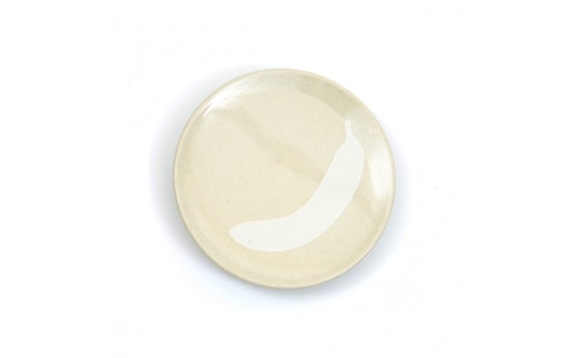 大堀相馬焼 ふくしま焼き物旅マップ 豆皿＜バナナ-広野町＞【07461-0163】