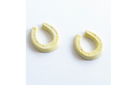 大堀相馬焼 松永窯 馬蹄箸置き 2個セット(イエロー)【07461-0189-3】