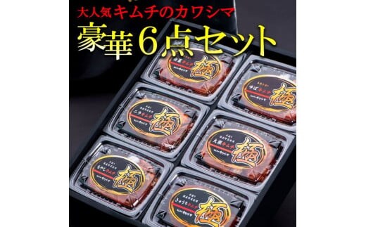 テレビ メディア出演多数 大人気キムチのカワシマ豪華6点セット【キムチ 無添加 安全 安心 ゆばキムチ ニラキムチ きゅうりキムチ もやしキムチ 水戸市 茨城県】（CC-2）