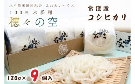 常澄産コシヒカリ100％米粉麵「穂々の空」【グルテンフリー アレルギーフリー 農家がつくる 和食 洋食 中華 水戸市 茨城県】（FC-2）