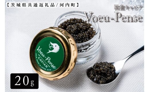 【数量限定】国産キャビアVoeu-Pense【茨城県共通返礼品/河内町】【国産 キャビア 高級 冷凍 珍味 贈答 手土産 水戸市】（GQ-1）
