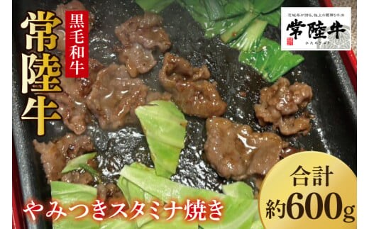 【数量限定】イチオシ！！常陸牛やみつきスタミナ焼600g【牛肉 和牛 ブランド牛 常陸牛 パーティ BBQ バーベキュー 水戸市 茨城県】(MJ-2)