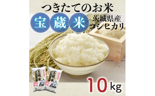 【令和7年産】茨城県産コシヒカリ 宝蔵米 10kg（5kg×2）【お米 米 菊池 こしひかり つきたてのお米 食味ランキング特A評価 茨城県 水戸市】（CZ-1002）
