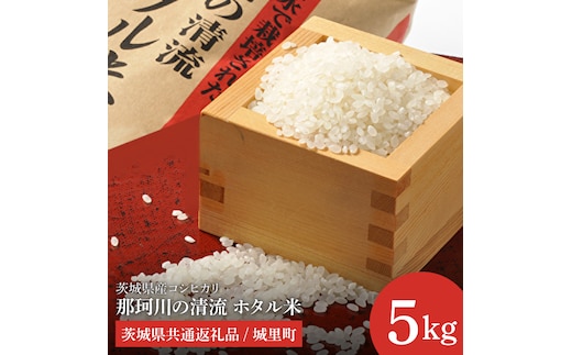 【数量限定】【令和7年度産 新米】茨城県産コシヒカリ 那珂川の清流 ホタル米5kg（茨城県共通返礼品/城里町）【お米 ごはん こしひかり おいしい 白米 茨城県産 水戸市】（IH-5102）