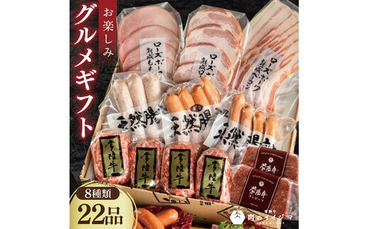 ハム 詰め合わせ ギフト 肉 ソーセージ 常陸牛無添加ハンバーグ セット お楽しみグルメギフト 8種 30000円 お歳暮 おつまみ 食べ物 茨城県 水戸市 【肉のイイジマ】（DU-96）