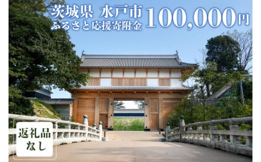 【返礼品なし】 茨城県 水戸市 ふるさと応援寄附金 ( 100,000円 )(GT-6)