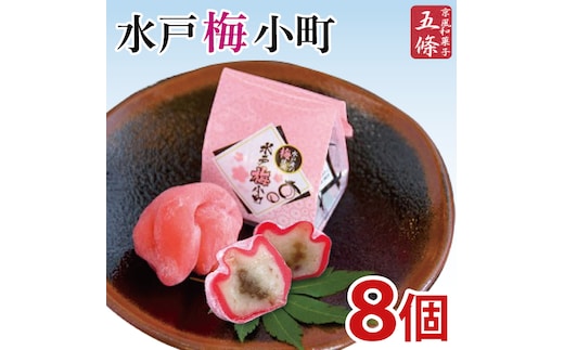 【五條製菓】水戸梅小町８個入り 梅「ふくゆい」【期間限定 ブランド梅 ブランド 梅ペースト 果肉 求肥 お菓子 和菓子 梅干し うめぼし 水戸市 茨城県】（JK-11）