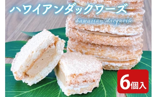 【数量限定】ハワイアンダックワーズ６個入【ダックワーズ ハワイ ハワイアンソルト ライオンコーヒー リリコイ パッションフルーツ スイーツ 水戸市 茨城県 5000円以内 1万円以内】（KT-1）