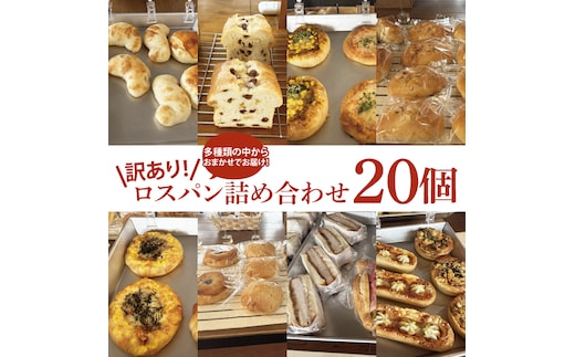【訳あり】ロスパン詰め合わせ（20個）【総菜パン 菓子パン 食事パン おまかせ 冷凍 水戸市 水戸 15000円以内 あんぱん メロンパン】（ LV-2）
