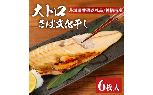 大トロさば文化干し １枚真空6パック【茨城県共通返礼品 神栖市】【サバ 鯖 一夜干し 干物 ソフト 人気 おかず おつまみ】（LZ-1）