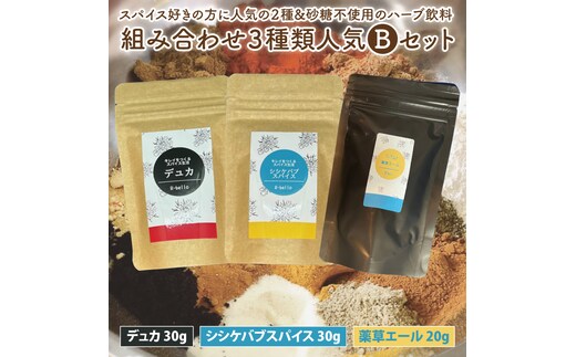 スパイス好きの方に人気の２種と砂糖不使用のハーブ飲料の組み合わせ３種類おススメBセット【調味料 スパイス デトックス ソルト ハーブソルト 抗酸化 薬草エール ハーブ飲料】（MK-2）