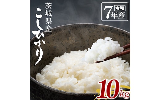 【数量限定】令和7年茨城県産コシヒカリ10kg【お米 ごはん こしひかり おにぎり ごはん 茨城県 水戸市】(NU-2)