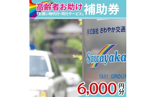 ふるさとのお父様お母様へ 高齢者お助け「お買物代行・同行サービス」補助券6,000円分（500円×12枚）【配達 代行 買い物代行 買い物同行 茨城県 水戸市】（CE-3）