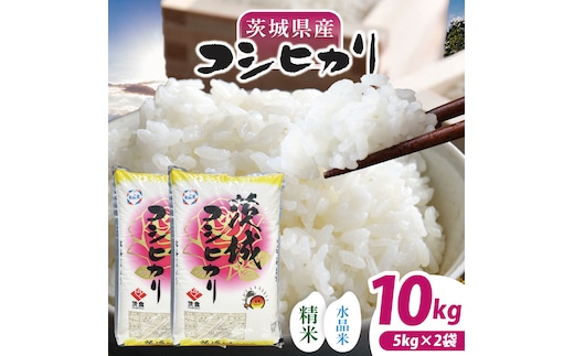【数量限定】【令和7年産】茨城県産コシヒカリ 10kg(5kg×2袋) 【お米 ごはん こしひかり おにぎり ごはん 茨城県 水戸市】(NQ-2)
