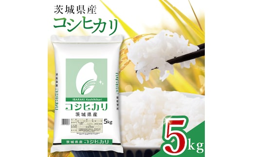 【数量限定】令和7年茨城県産コシヒカリ5kg【お米 ごはん こしひかり おにぎり ごはん 茨城県 水戸市】(JB-15)