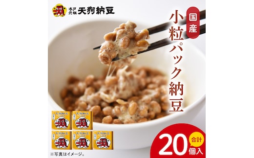 【天狗納豆】国産小粒パック納豆（50ｇ×5個）×4袋（DQ-21）