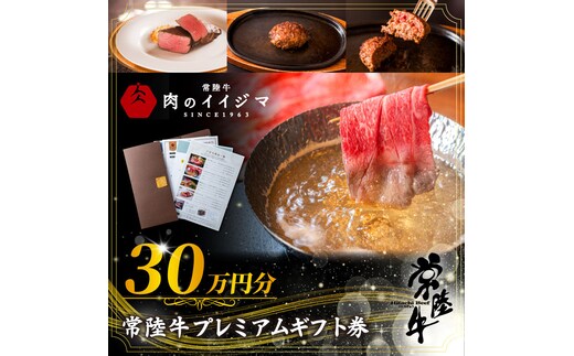 常陸牛プレミアムギフト券 30万円分 肉のイイジマ（DU-156）