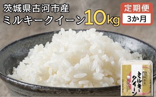 【定期便 3か月】【新米】令和7年産 古河市産ミルキークイーン 10kg(5kg×2袋) | 米 こめ コメ みるきーくいーん 単一米 国産 産地直送 茨城県 古河市 _DP93