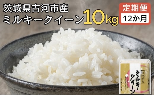 【定期便 12か月】【新米】令和7年産 古河市産ミルキークイーン 10kg(5kg×2袋) | 米 こめ コメ みるきーくいーん 単一米 国産 産地直送 茨城県 古河市 _DP95