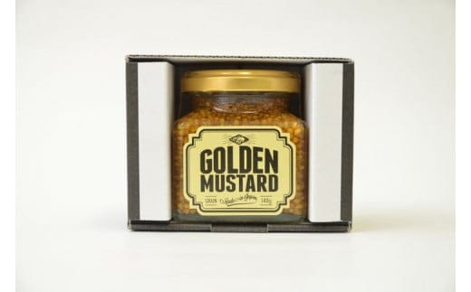 ゴールデンマスタード 1個入りギフトBOX（ブラック） ｜ 調味料 マスタード からし 洋からし おいしい ギフト 贈答 贈り物 プレゼント 記念日 記念品 ご褒美 お祝 お中元 お歳暮 茨城県 古河市 _DS05