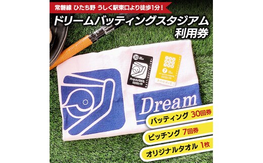 バッティング30回券・ピッチング7回券