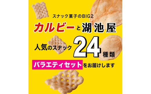 3ヶ月 連続 定期便 】 カルビー 湖池屋 人気 24種 詰め合わせ お楽しみ