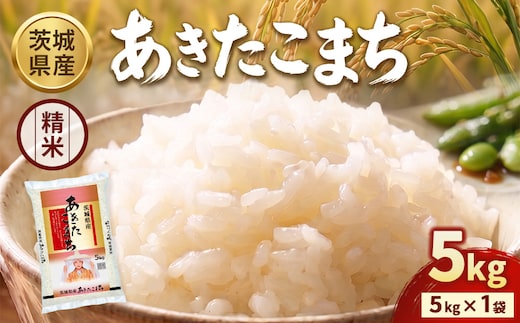 【令和8年産】茨城あきたこまち【精米】 5kg | お米 米 あきたこまち 茨城県産 白米 ブランド米 小分け