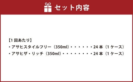 スタイルフリー(糖質0) 350ml缶 24本入＋ザ・リッチ 350ml缶 24本入 3