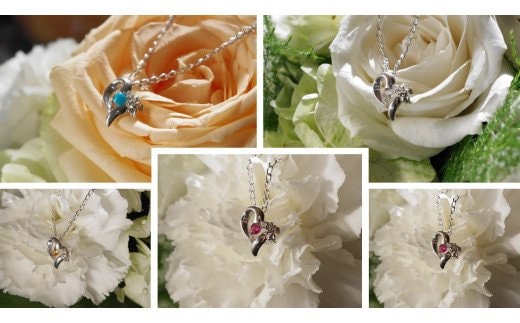 Y-8 ☆エンジェルハートペンダント（誕生石+ダイヤ入り）9月：サファイヤ