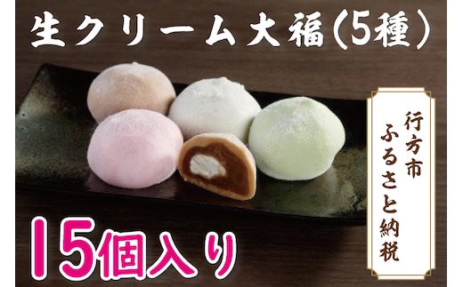 K-12-1 生クリーム大福（5種）15個入り