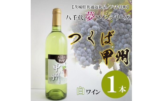 EC-12【茨城県共通返礼品／八千代町】八千代夢ワインシリーズ つくば甲州（白ワイン）１本