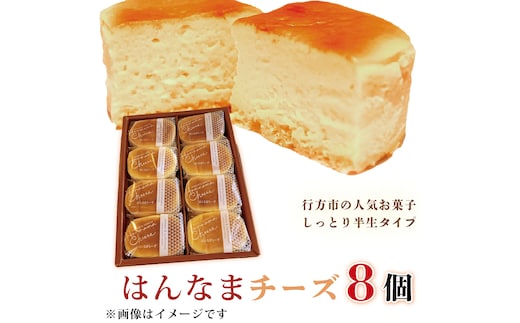 はんなまチーズ 1箱(8個入り)｜デザート スイーツ チーズ はんなま はんなまチーズ 人気 送料無料 茨城県 行方市(H-22-1)