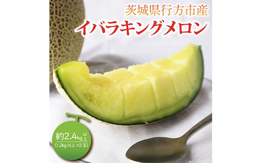 【2026年5月より順次発送】イバラキングメロン（2玉）｜メロン イバラキングメロン フルーツ 果物 くだもの 先行予約 茨城県 行方市(BW-20-1)