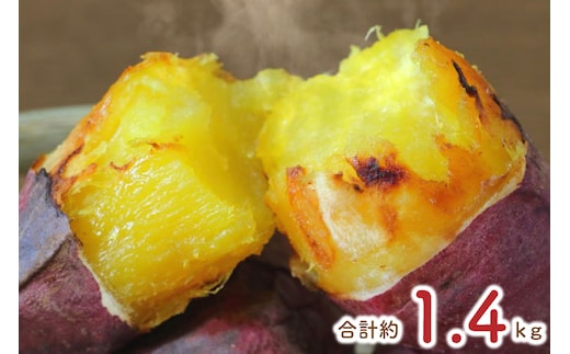 【2026年1月より順次発送】★少し大きめサイズ★熟成紅はるか冷凍焼き芋約1.2kg＋おまかせ品種さつまいも 合計約1.4kg｜さつまいも サツマイモ さつま芋 焼き芋 やきいも 冷凍 冷凍焼き芋 紅はるか 茨城県 行方市(EY-3)