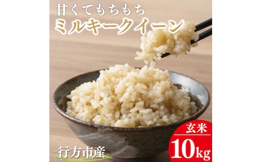 ★令和7年度産★甘くてもちもち ミルキークイーン10kg(玄米)｜米 お米 こめ ミルキークイーン 令和7年産 R7年産 新米 玄米 茨城県 行方市(BR-10)