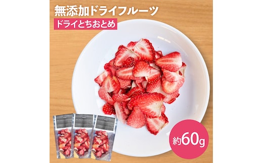 【2025年12月下旬より順次発送】【無添加】ドライとちおとめ 約20g×3｜ドライフルーツ フルーツ くだもの 果物 無添加 いちご 苺 イチゴ とちおとめ 乾燥フルーツ セット 非常食 長期保存 茨城県 行方市(EP-10)