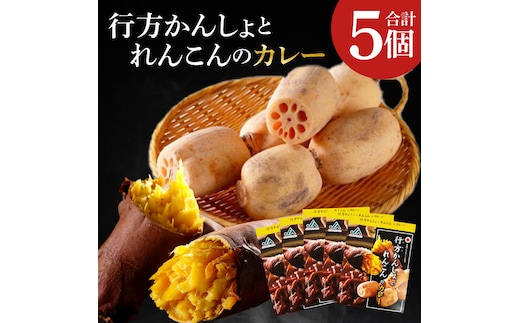 ～GI登録「さつまいも」使用～行方かんしょとれんこんのカレー(200g×5個)｜カレー レトルト レトルトカレー ご当地 ご当地カレー 人気 オススメ 便利 特産品 地元特産品 茨城県 行方市(AE-143)