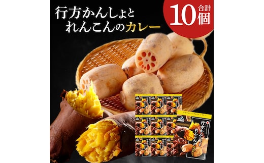～GI登録「さつまいも」使用～行方かんしょとれんこんのカレー(200g×10個)｜カレー レトルト レトルトカレー ご当地 ご当地カレー 人気 オススメ 便利 特産品 地元特産品 茨城県 行方市(AE-144)