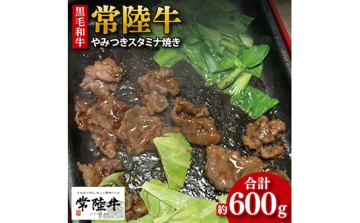 【数量限定】【最短7日発送】黒毛和牛 常陸牛 やみつきスタミナ焼 約300g×2パック｜肉 牛肉 和牛 国産 茨城県産 すぐ 届く(HI-2)