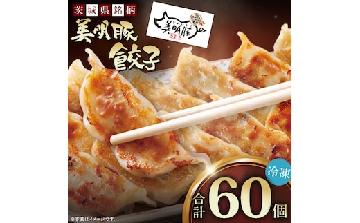 自慢の1品！木村屋の美明豚餃子 60個入り｜肉 お肉 豚肉 美明豚 ブランド豚 国産 餃子 ギョウザ 肉の木村屋 茨城県 行方市(J-20)